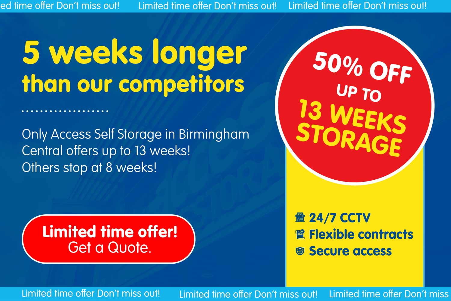 Self Storage Birmingham Central Discount