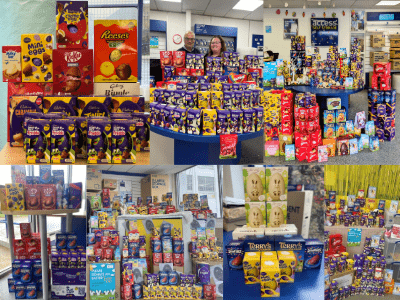 Easter eggs collected over the easter egg appeal in 2024